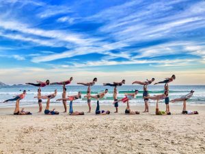 Yoga, AcroYoga on the beach